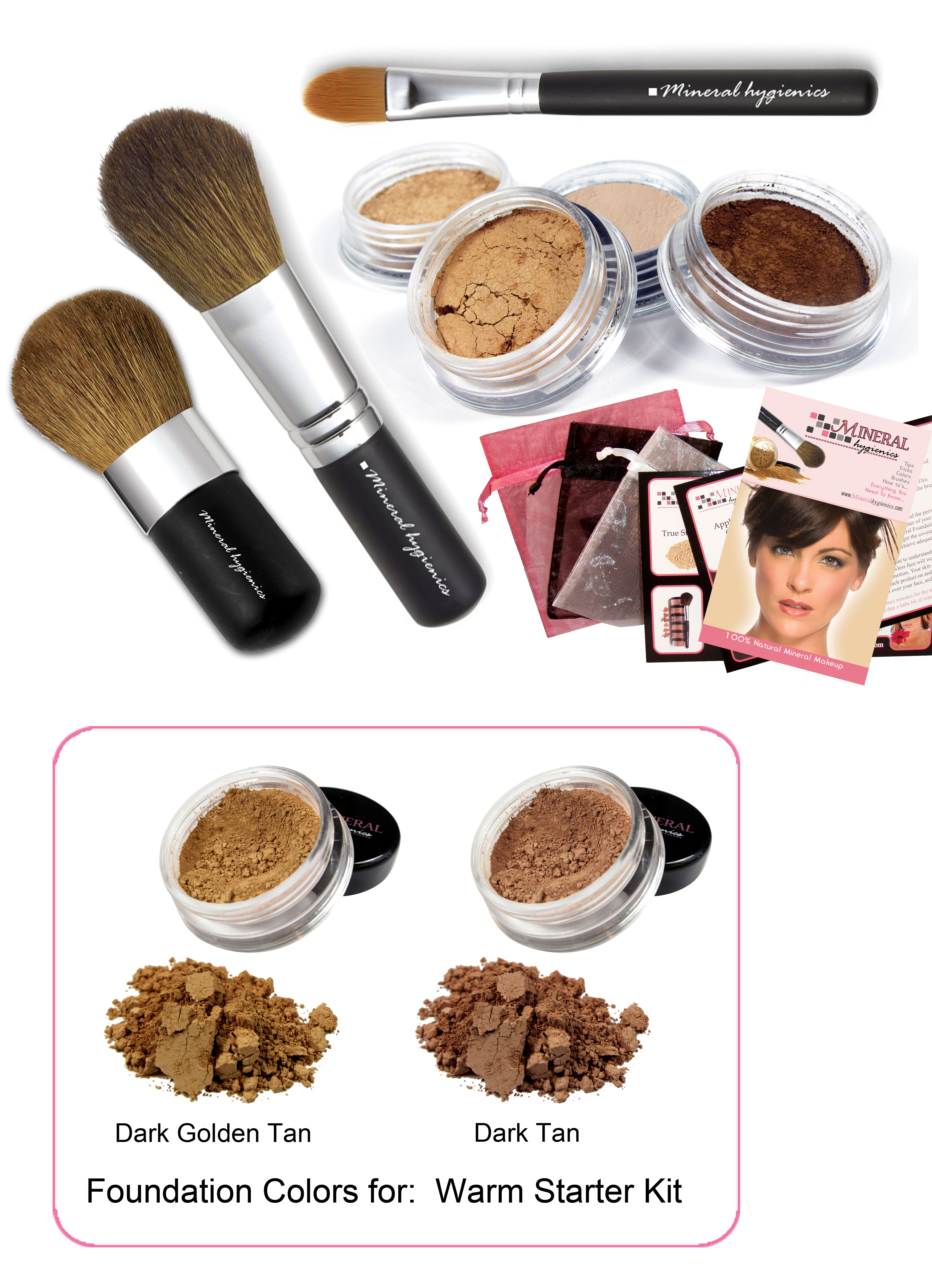 Learn more about the Warm Skin Tone Mineral Makeup Starter Kit